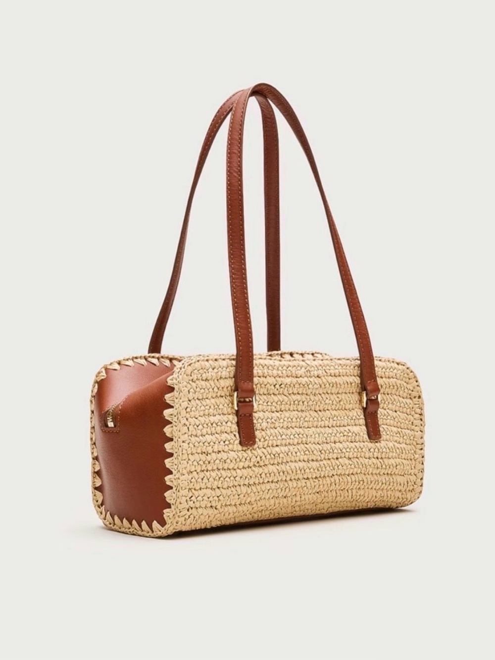 NWT J Crew Delphine Hand Knotted Shoulder Bag in
Straw